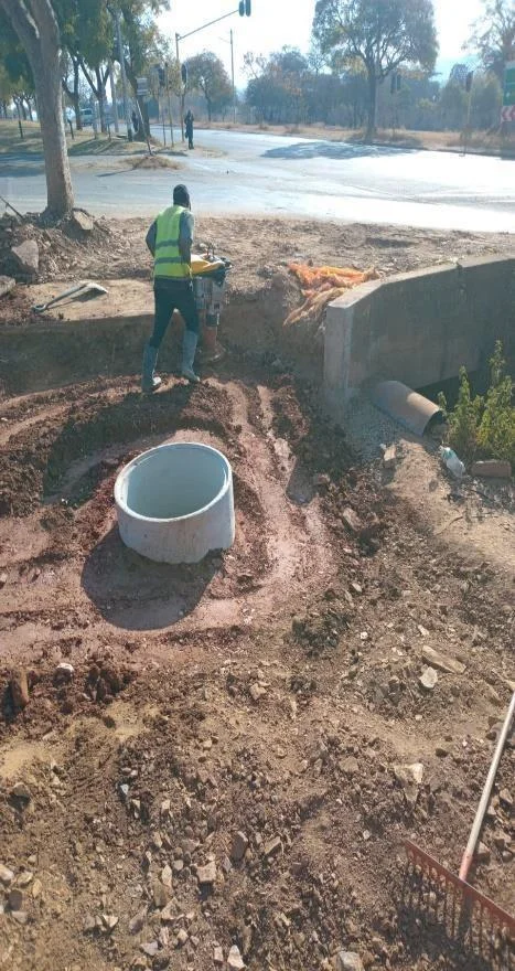 Water Manhole Ring Installation